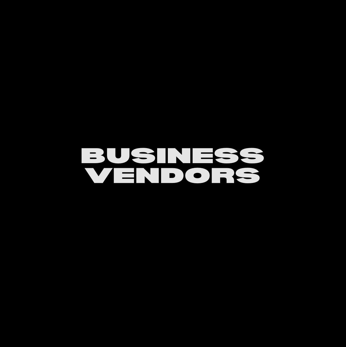 Business vendors (coming soon)